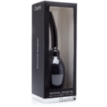 Ducha anal – Ducha anal y vaginal ergonómica con cánula suave – Ouch! by Shots – Negro