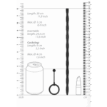 Set Ouch de plug de silicona y anillo para el pene, negro - Imagen 6