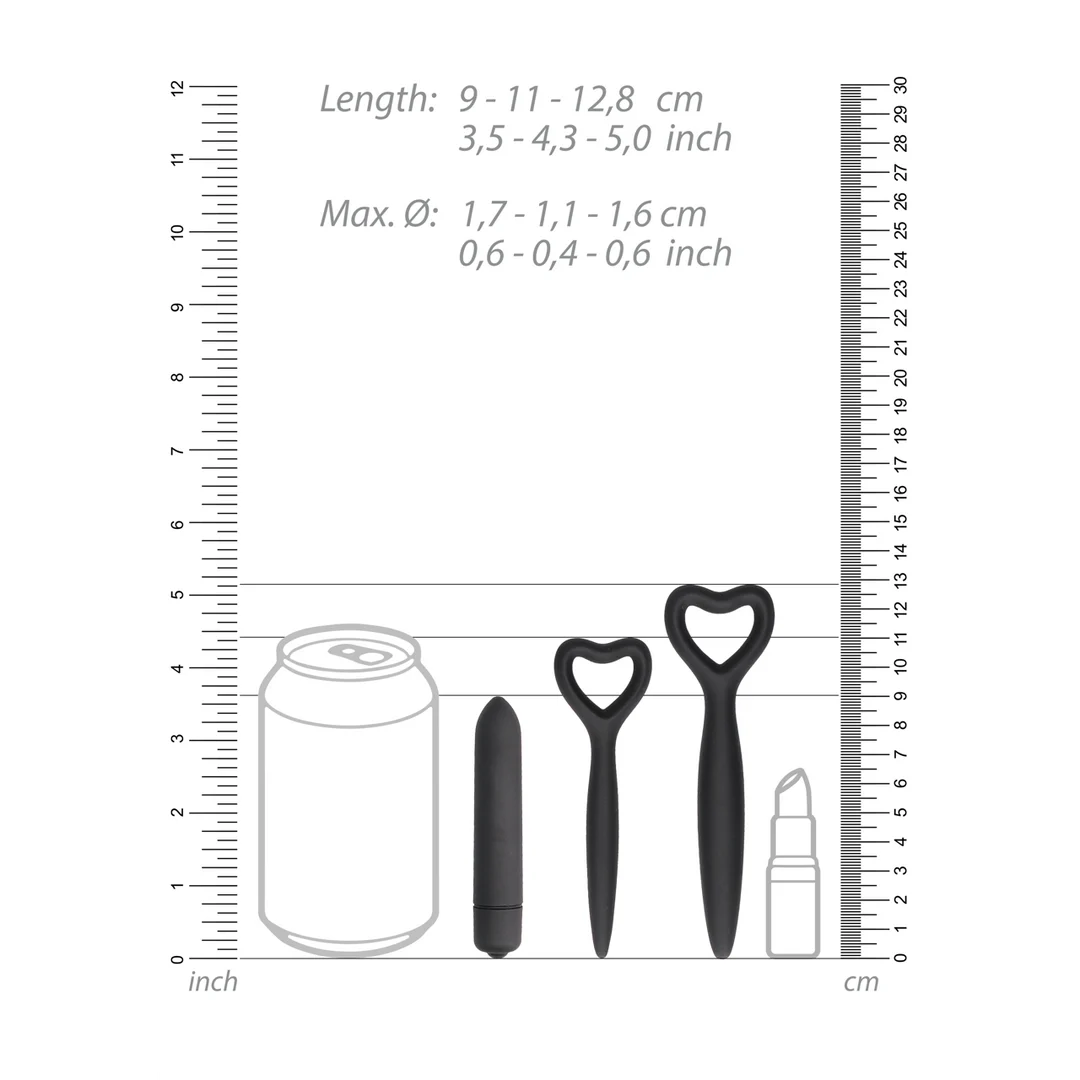 Dilatadores uretrales de forma flexible: set de dilatadores vaginales de silicona - Imagen 5