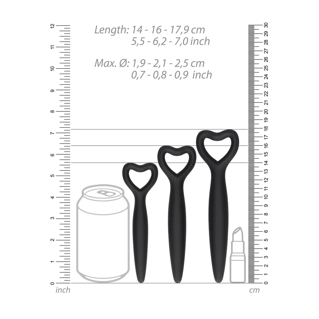 Dilatadores uretrales de forma flexible: set de dilatadores vaginales de silicona - Imagen 6