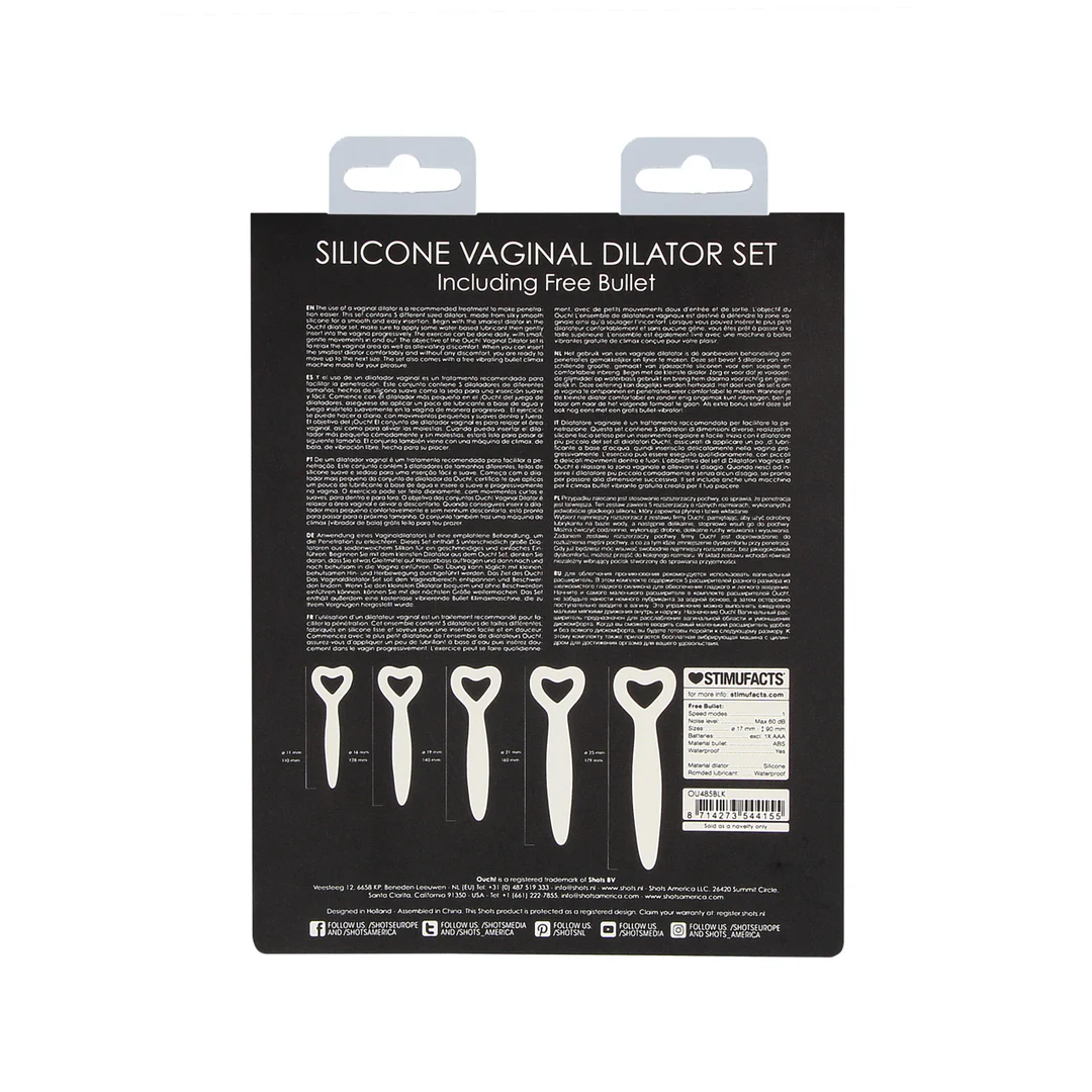 Dilatadores uretrales de forma flexible: set de dilatadores vaginales de silicona - Imagen 2