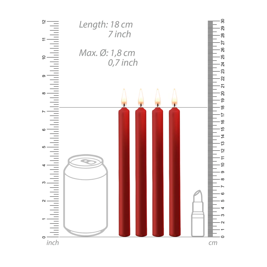 Velas de cera Ouch!, 4 unidades, grandes, negras - Imagen 13