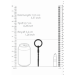Plug para el pene con anilla en O práctica – 0,3 / 7 mm - Imagen 2