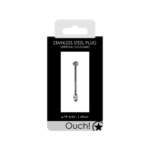 Plug para pene con acabado metálico contundente, 0.2 / 6 mm
