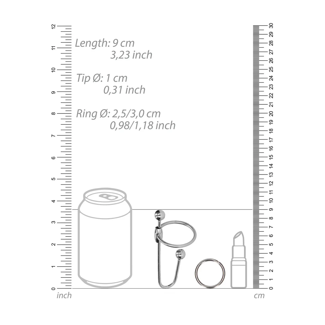 Plug para el pene con anillo en O – 0.4 / 10 mm - Imagen 3
