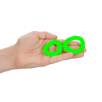 Set de anillos para el pene Ouch! que brillan en la oscuridad - Imagen 5
