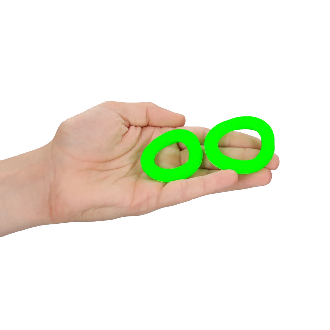 Set de anillos para el pene Ouch! que brillan en la oscuridad - Imagen 5