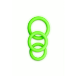 Set de anillos para el pene Ouch! que brillan en la oscuridad - Imagen 3