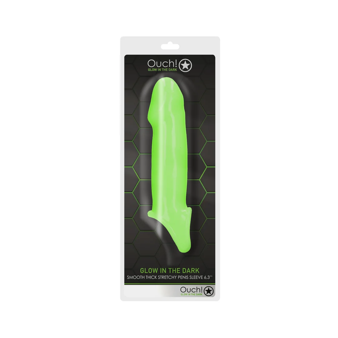 Funda para pene Ouch! Glow in the Dark - Imagen 1
