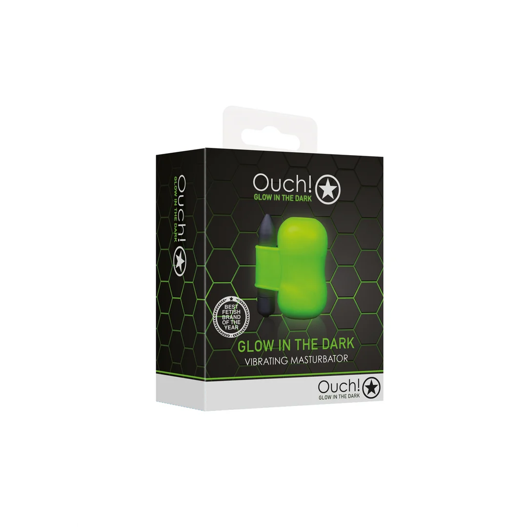 Ouch! Masturbador vibrador Glow in the Dark - Imagen 1