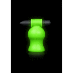 Masturbadora vibradora Ouch! Glow in the Dark con forma de cabeza - Imagen 6