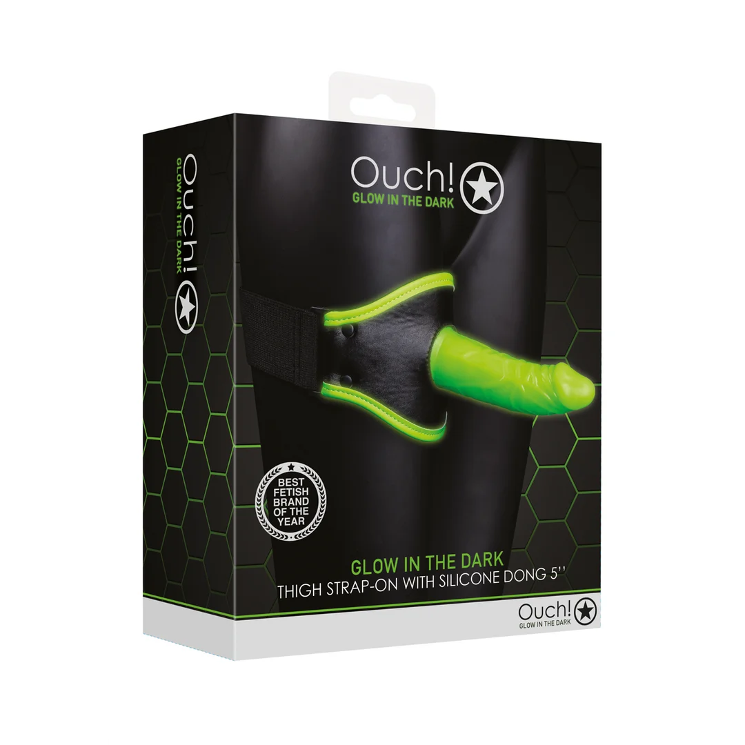 OU769GLO-2 Arnés strap on con banda ajustable · Glow in the Dark - Imagen 1