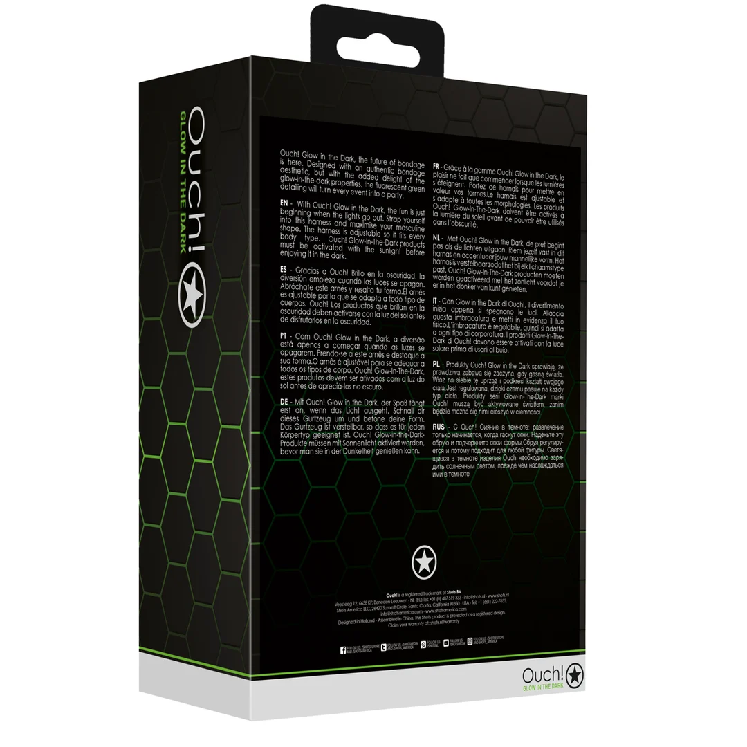 Ouch! Glow in the Dark, suspensorio con hebilla L/XL - Imagen 2