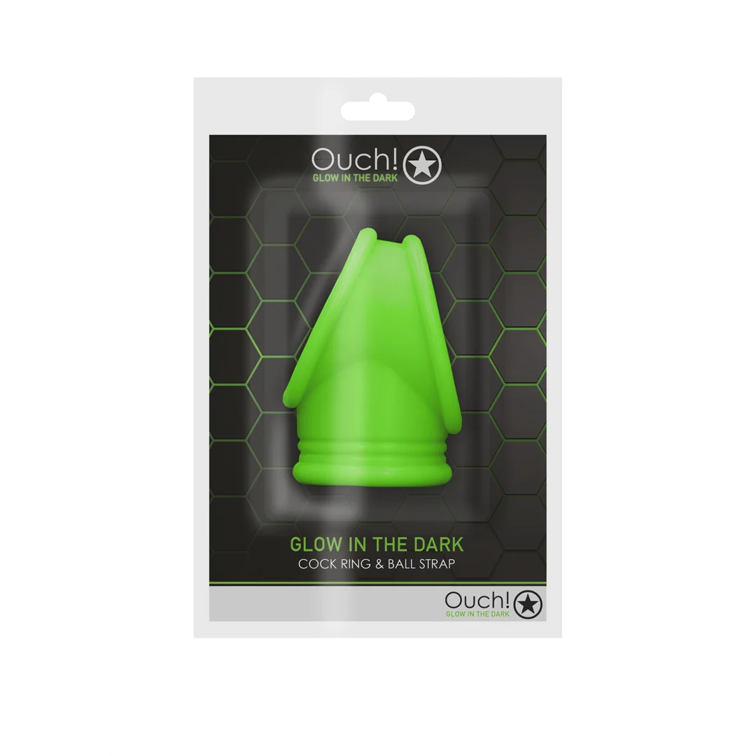 Anillo para el pene con correa testicular: Glow in the Dark - Imagen 1
