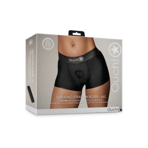 Boxer vibrador con arnés Ouch! by Shots