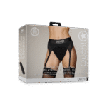 Ouch! Tanga con arnés y vibrador, con ligueros ajustables - Imagen 13
