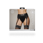 Ouch! Tanga con arnés y vibrador, con ligueros ajustables - Imagen 14