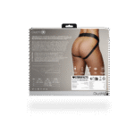 Vibrador tipo bala con 10 modos – Tanga con arnés Ouch! by Shots - Imagen 3