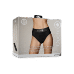 Vibrador tipo bala con 10 modos – Tanga con arnés Ouch! by Shots - Imagen 13