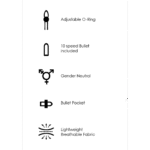 Vibrador de bala con 10 modos – Negro Ouch! by Shots - Imagen 18