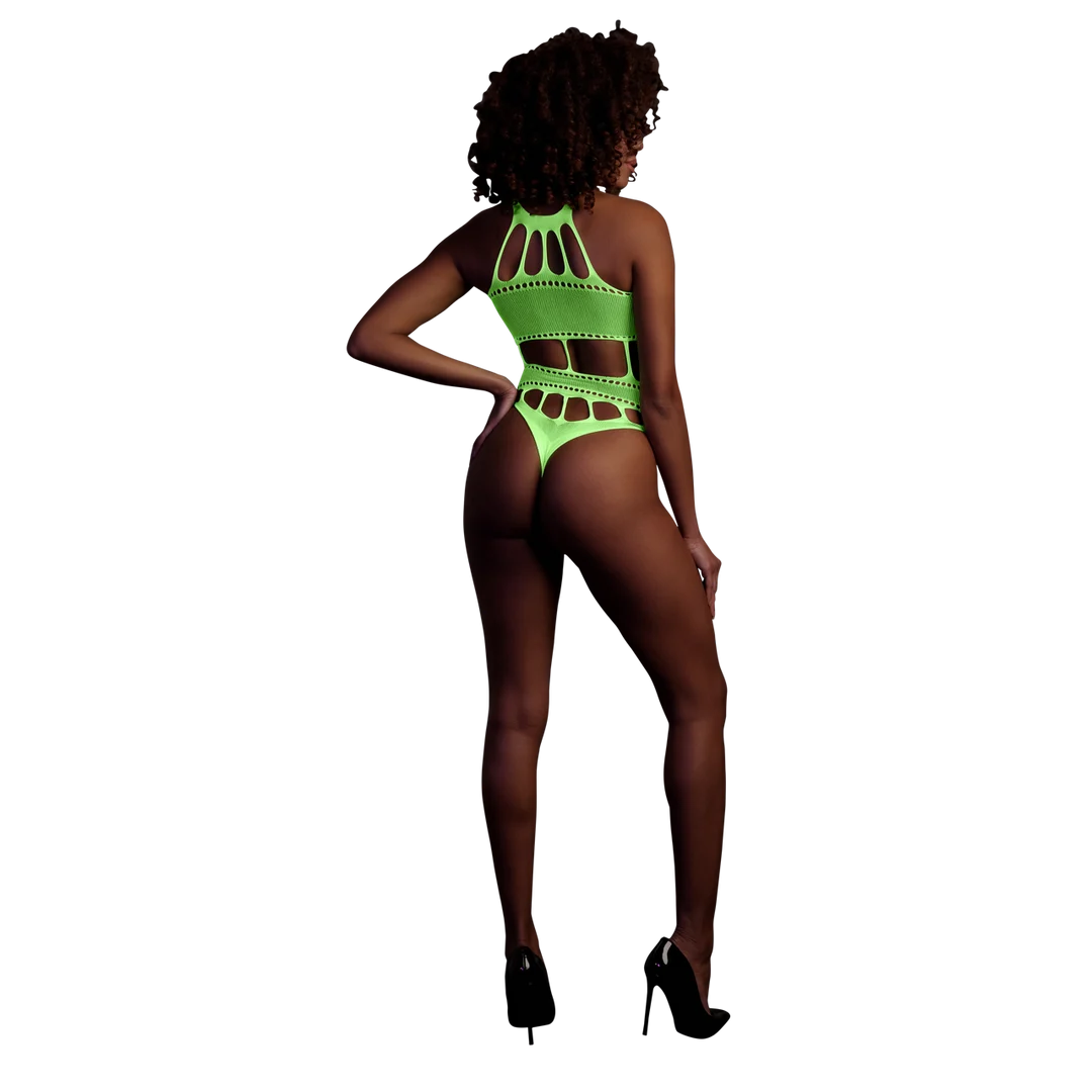Body verde neón con escote griego - Imagen 2