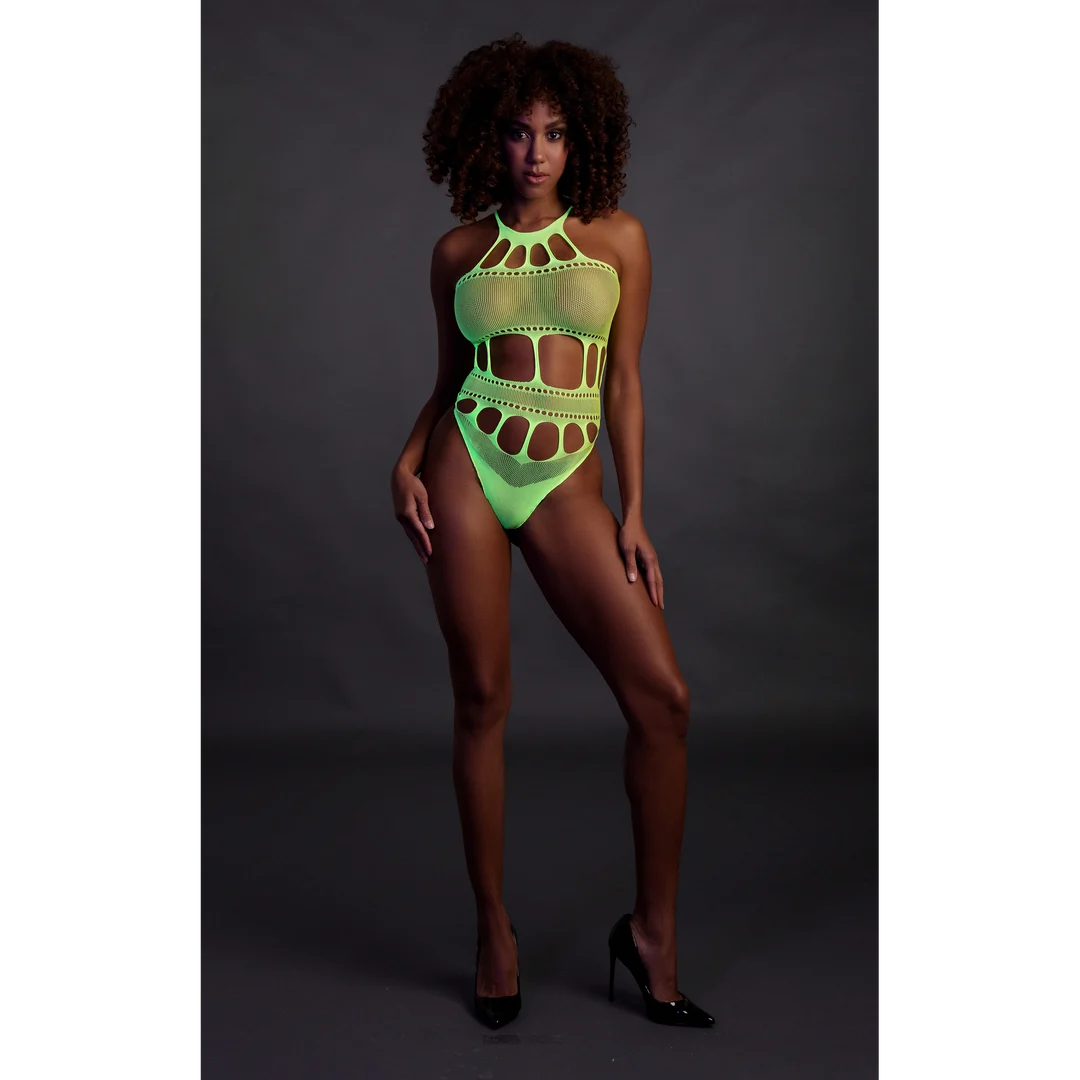 Body verde neón con escote griego - Imagen 3