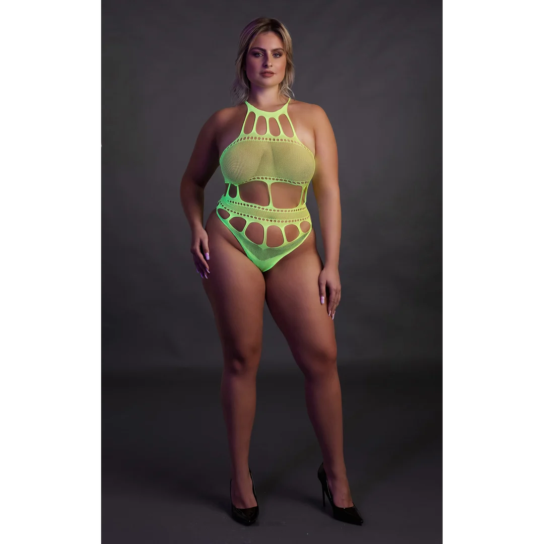 Body verde neón con escote griego - Imagen 9
