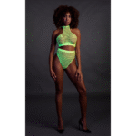 Conjunto verde neón de cuello alto con braga - Imagen 3