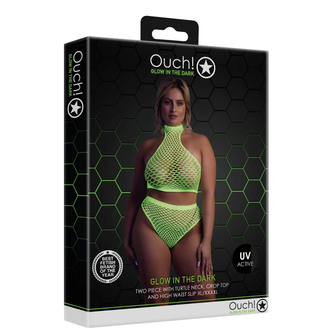 Conjunto verde neón de cuello alto con braga - Imagen 7