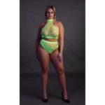 Conjunto verde neón de cuello alto con braga - Imagen 9