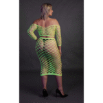 Top corto verde neón con falda larga - Imagen 10
