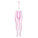 Body de rejilla rosa neón con cuello halter - Imagen 6