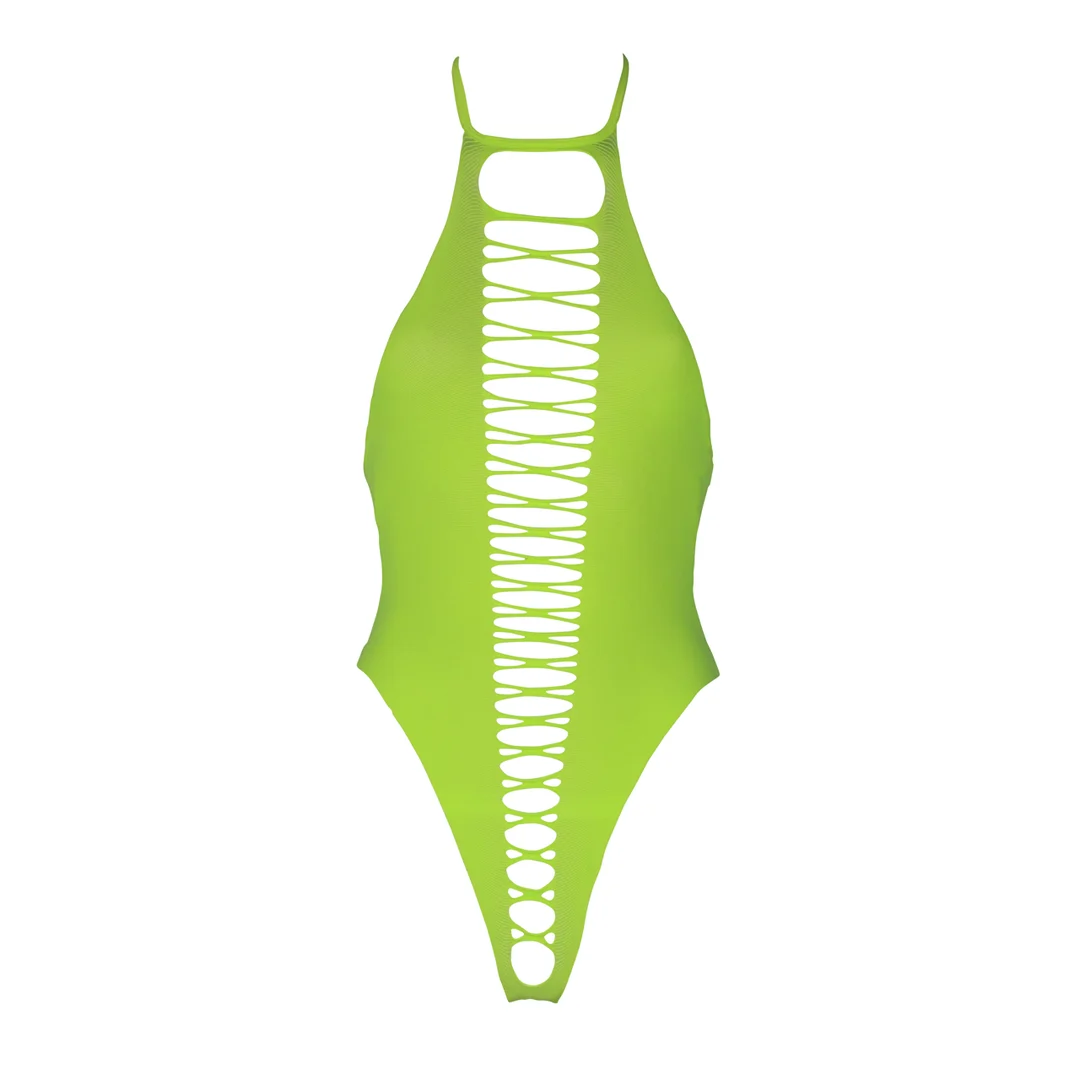 Body verde neón de corte alto - Imagen 5