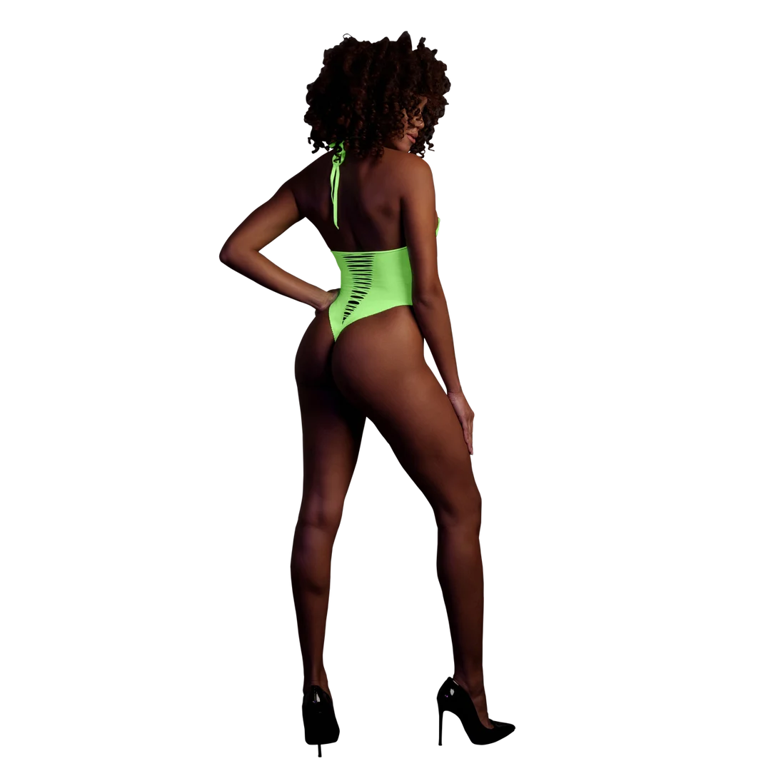 Body verde neón de corte alto - Imagen 2