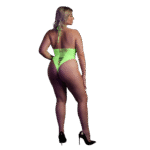 Body verde neón de corte alto - Imagen 8