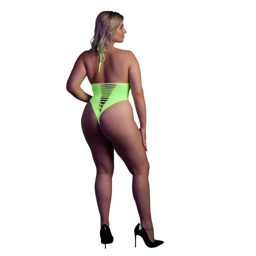 Body verde neón de corte alto - Imagen 8