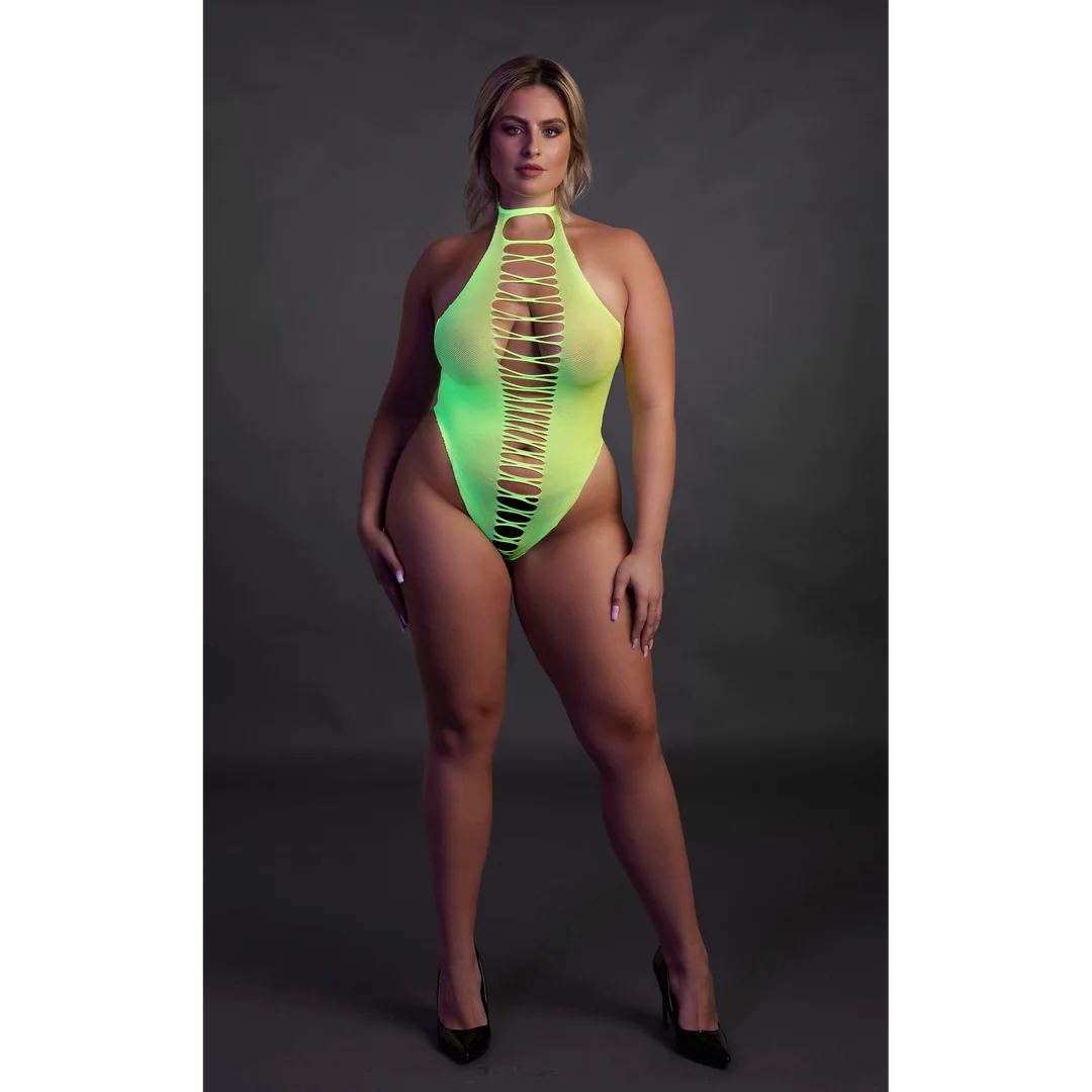 Body verde neón de corte alto - Imagen 9