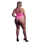 Body rosa neón con cuello halter - Imagen 14