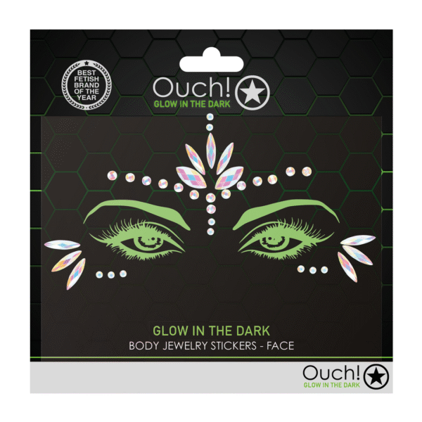 Ouch! Pegatinas joya para el cuerpo Glow in the dark para el rostro