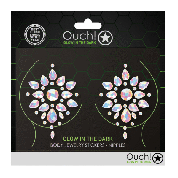 Pegatinas para pezones Ouch! by Shots con efecto luminiscente