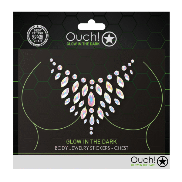 Pegatinas luminiscentes Ouch! by Shots para el pecho