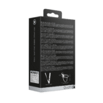Arnés con correa ajustable – Doble strap on de silicona con relieve – Ajustable – Negro - Imagen 2