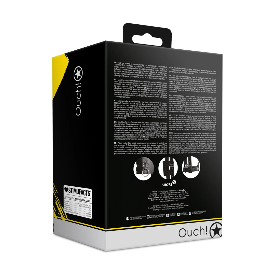Cinturón Ouch! by Shots con soporte para vibrador - Imagen 2