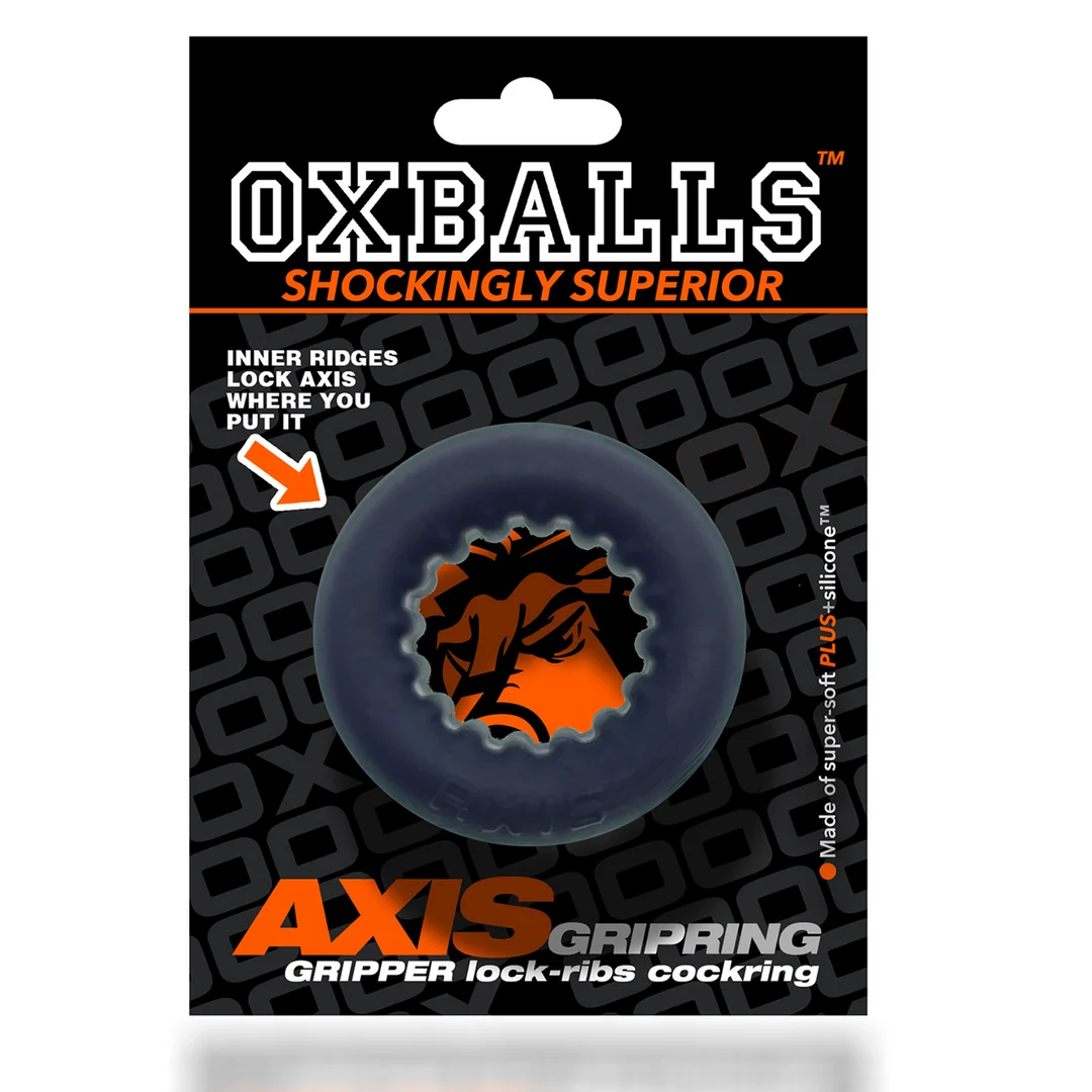 OX-3068-BLKICE_1_1 Anillo para el pene sin vibración y con interior acanalado – Black Ice - Imagen 1