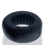 Anillo para el pene sin vibración y con interior acanalado – Black Ice - Imagen 2