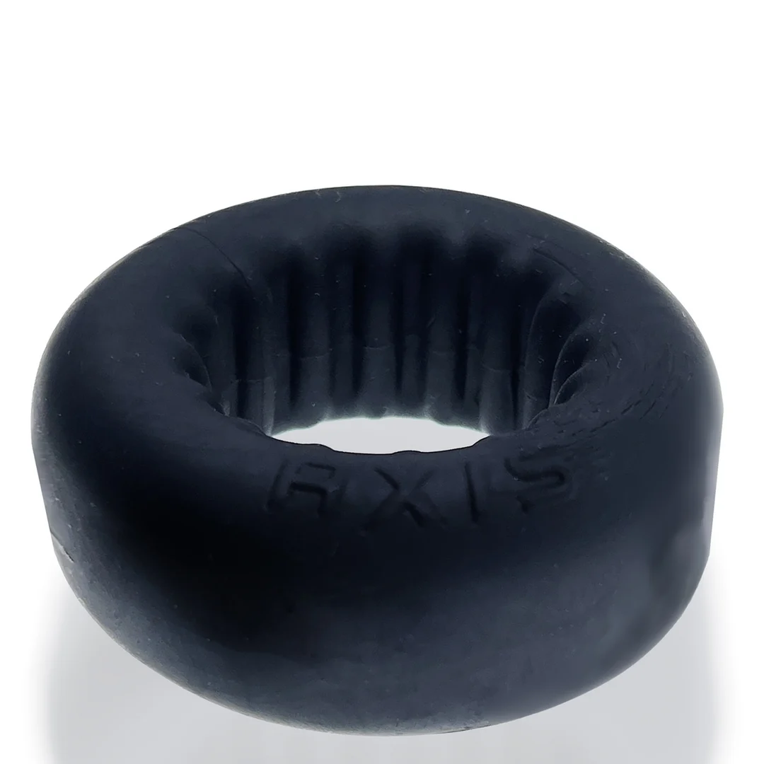 Anillo para el pene sin vibración y con interior acanalado – Black Ice - Imagen 2