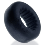 Anillo para el pene sin vibración y con interior acanalado – Black Ice - Imagen 3