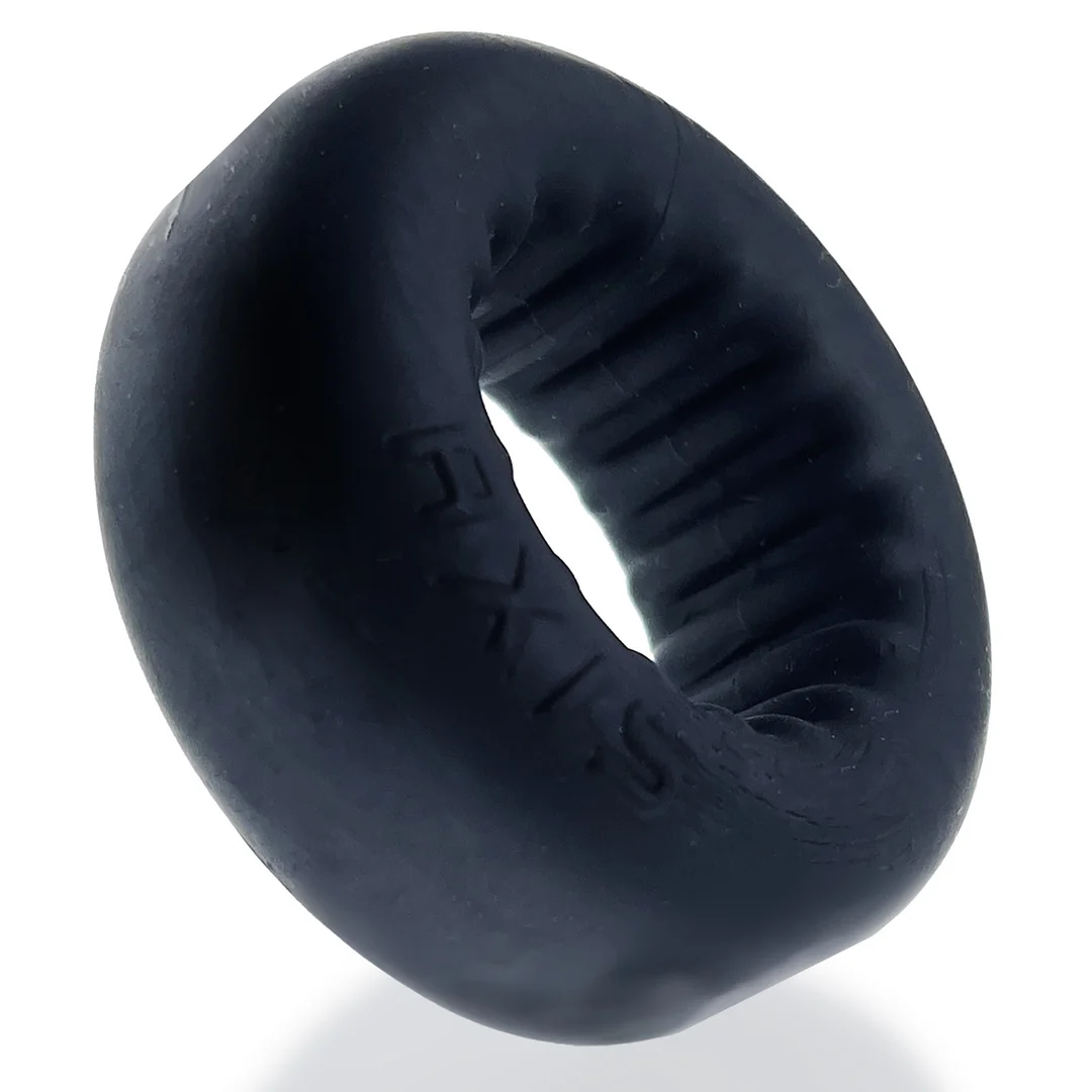 Anillo para el pene sin vibración y con interior acanalado – Black Ice - Imagen 3