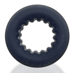 Anillo para el pene sin vibración y con interior acanalado – Black Ice - Imagen 4