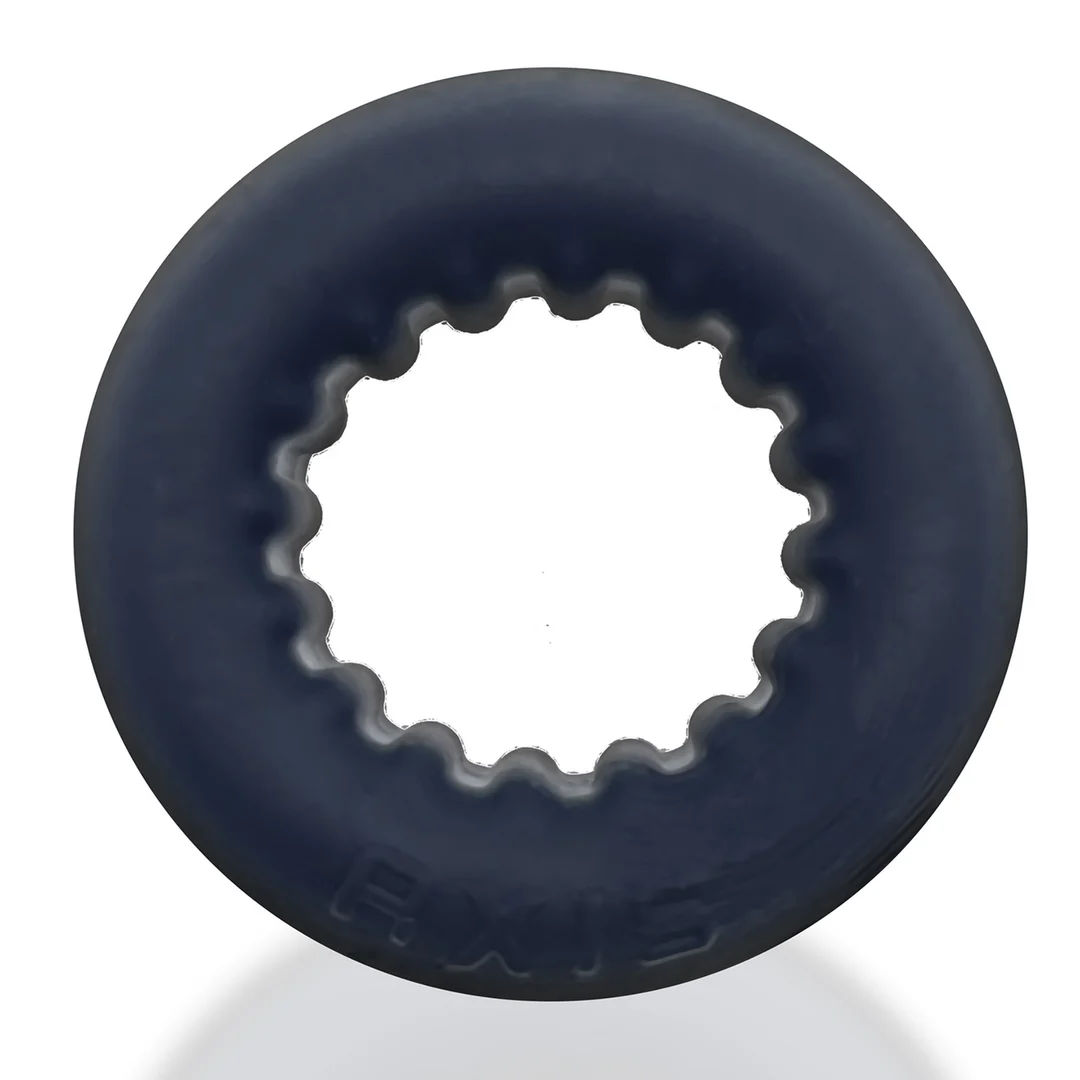Anillo para el pene sin vibración y con interior acanalado – Black Ice - Imagen 4